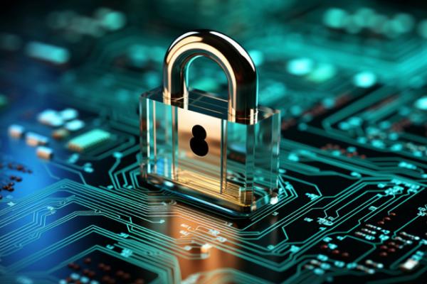 Online security technology, like a lock, shields networks from potential threats
